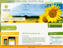 Tablet Screenshot of meteo-agriculture.eu
